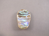 FMS-ABQ-L : Large Abalone Quartz Flat Crystal Skull