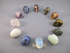 CS-12-MS :  12 Set Multi-Stone Crystal Skull Collection