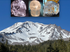 AV-RQ-B-4-TS : TRINITY SHASTA Dark Aventurine & Rose Quartz Crystal Skull Bead Set