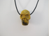 DP-YMK-sh : Stonehenge Yellow Mookaite Crystal Skull Drilled Pendant