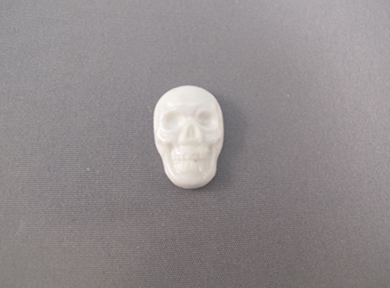 FMS-HL-S-sh :  Stonehenge Howlite Flat Crystal Skull