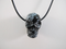 DP-SO-sh : Stonehenge Snowflake Obsidian Crystal Skull Drilled Pendant