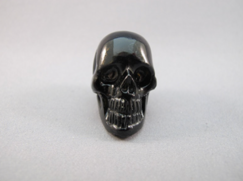 TK-S-20-sh : Stonehenge Black Tektite Crystal Skull