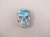 FMS-L-S-m-pb-t : Sedona Doorway Medium-Sized Peacock Blue Labradorite Flat Crystal Skull