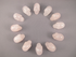 CS-12-RQ : Rose Quartz 12 Crystal Skulls Set