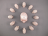 CS-13-RQ : Rose Quartz 13 Crystal Skulls Set