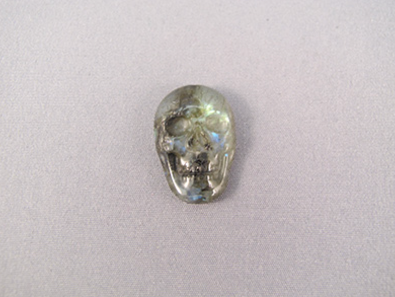 FMS-L-S-s : Sedona Doorway Labradorite Flat Crystal Skull