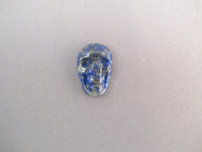 FMS-BL-S-s : Sedona Doorway Small-Sized Blue Lapis Flat Crystal Skull