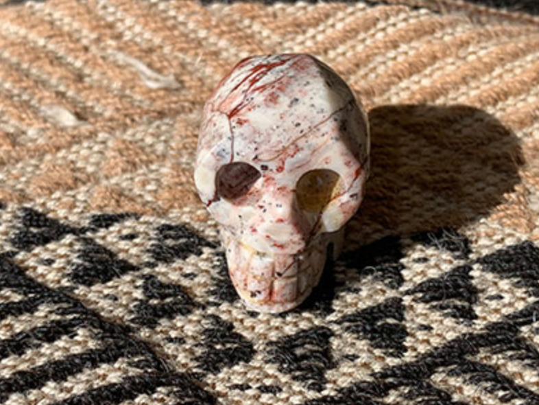 SR-RV : Red Veins Solar Reunion Peruvian Crystal Skull