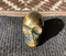 J-Q-BTE : Q'ero Light Infused Blue Tiger Eye Crystal Skull Drilled Pendant