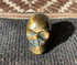 J-Q-BTE : Q'ero Light Infused Blue Tiger Eye Crystal Skull Drilled Pendant
