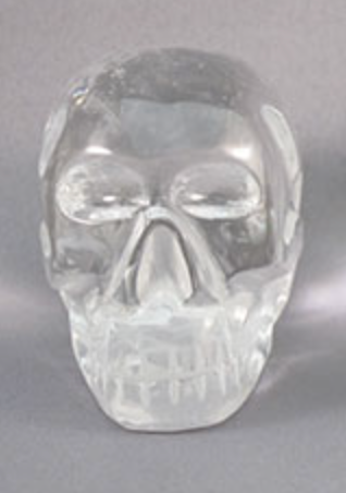 SR-CCS-Q-275 : Solar Reunion Energized Camera Quartz Crystal Skull