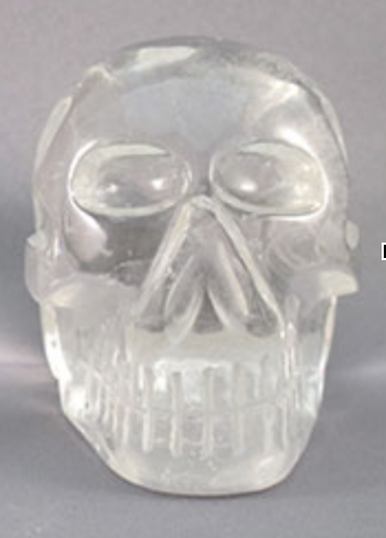 SR-CCS-Q-450  : Solar Reunion Energized Camera Quartz Crystal Skull