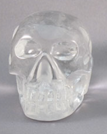 SR-CCS-Q-425  : Solar Reunion Energized Camera Quartz Crystal Skull