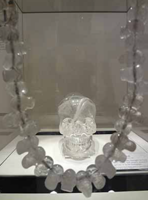 DP-Q-bm : British Museum Crystal Skull Clear Quartz Crystal Skull Drilled Pendant