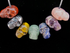 DP-7-bm : British Museum Crystal Skull Chakra Drilled Pendant Set of 7