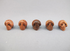 A-RQ-B-5-TS : Adoption TRINITY SHASTA 5 Goldstone Crystal Skull Bead Set