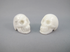 A-WHL-P-12-s : 2-for-1 Adoption White Howlite Crystal Skulls
