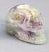 A-F-S-60-pg : 1.75" Adoption Purple & Green Fluorite Crystal Skulls