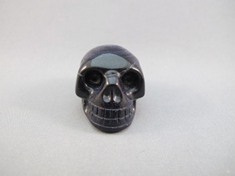 A-PGS-S-60 : Adoption Purple Goldstone Crystal Skull