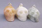 A-SP-MS-3 : Adoption Set of 3 (small) Moonstone  Crystal Skull Pendants