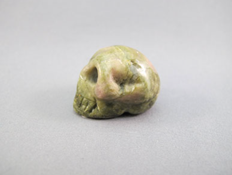 A-PGT-S-20 : Adoption Pink & Green Tourmaline Crystal Skull