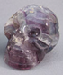 A-F-S-80-pb : 1.9" Adoption Purple & Blue Fluorite Crystal Skull