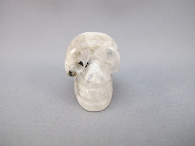 A-MS-S-30-r : Adoption Rainbow Moonstone Crystal Skull