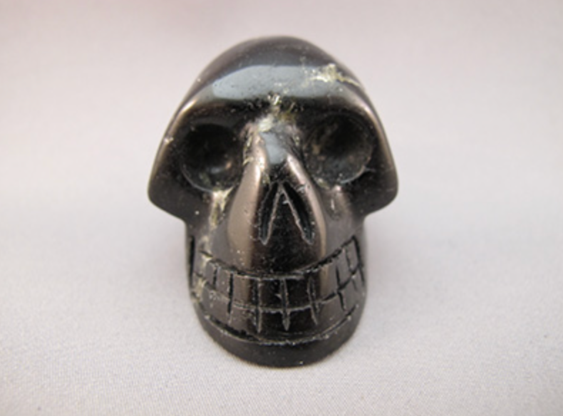 A-BT-M-110 : Adoption Black Tourmaline Crystal Skull