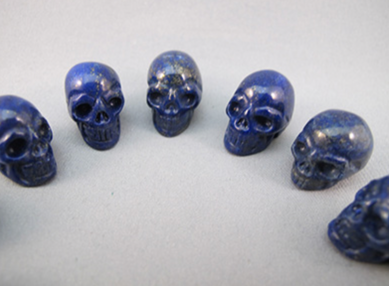 A-CS-12-BL : Adoption Lapis 12 Crystal Skulls Set