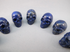 A-CS-12-BL : Adoption Lapis 12 Crystal Skulls Set