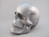 ES-L-455-s : Silver-Vein Elemental Silica Crystal Skull