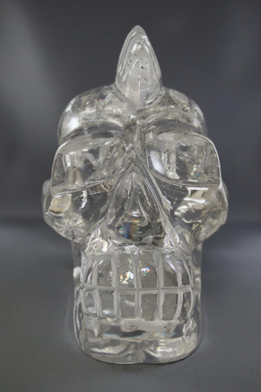 ACS-Q-3350-b : Brave Quartz Crystal Skull