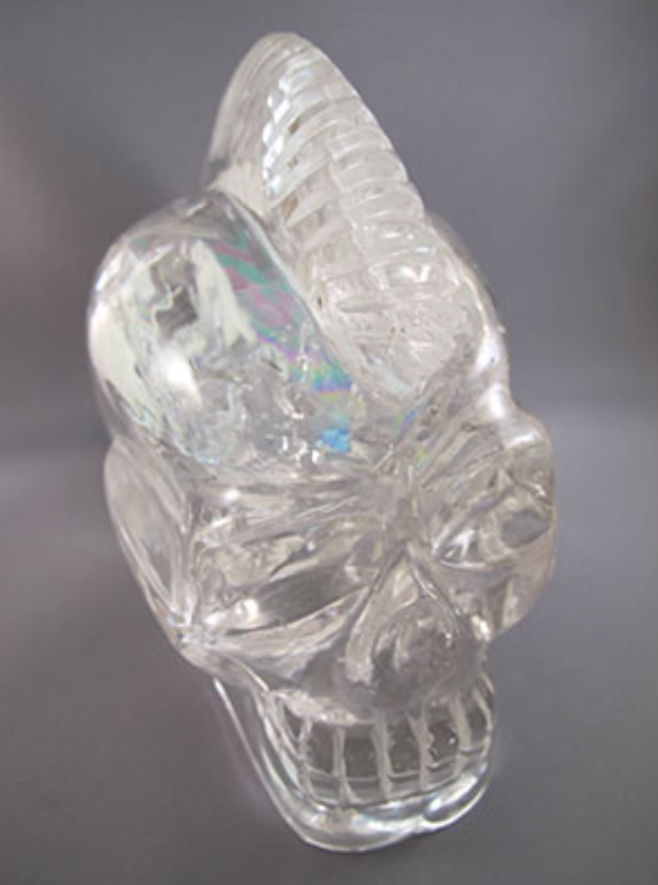 ACS-Q-3350-b : Brave Quartz Crystal Skull