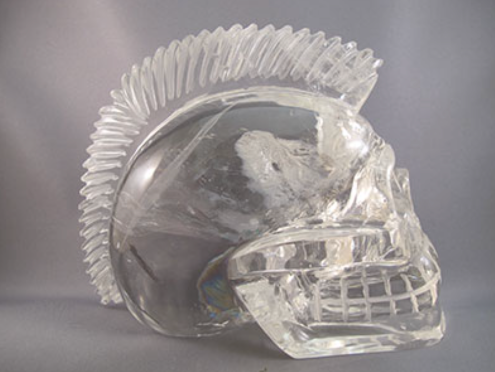 ACS-Q-3350-b : Brave Quartz Crystal Skull