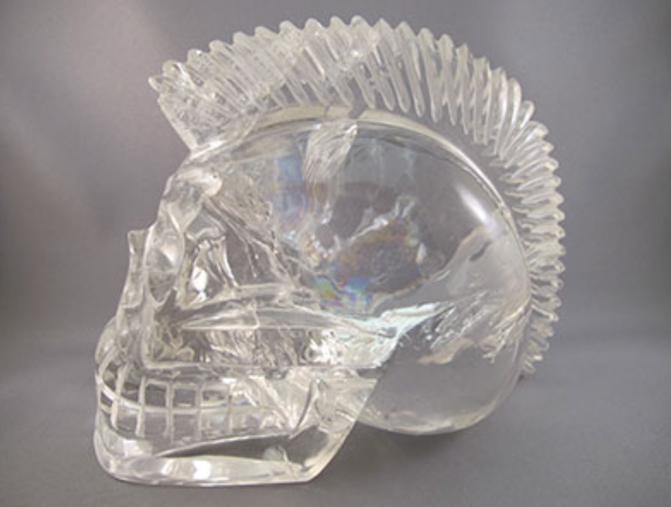 ACS-Q-3350-b : Brave Quartz Crystal Skull