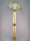 T-W-604 : Tibetan Crystal Skull Scepter Wand