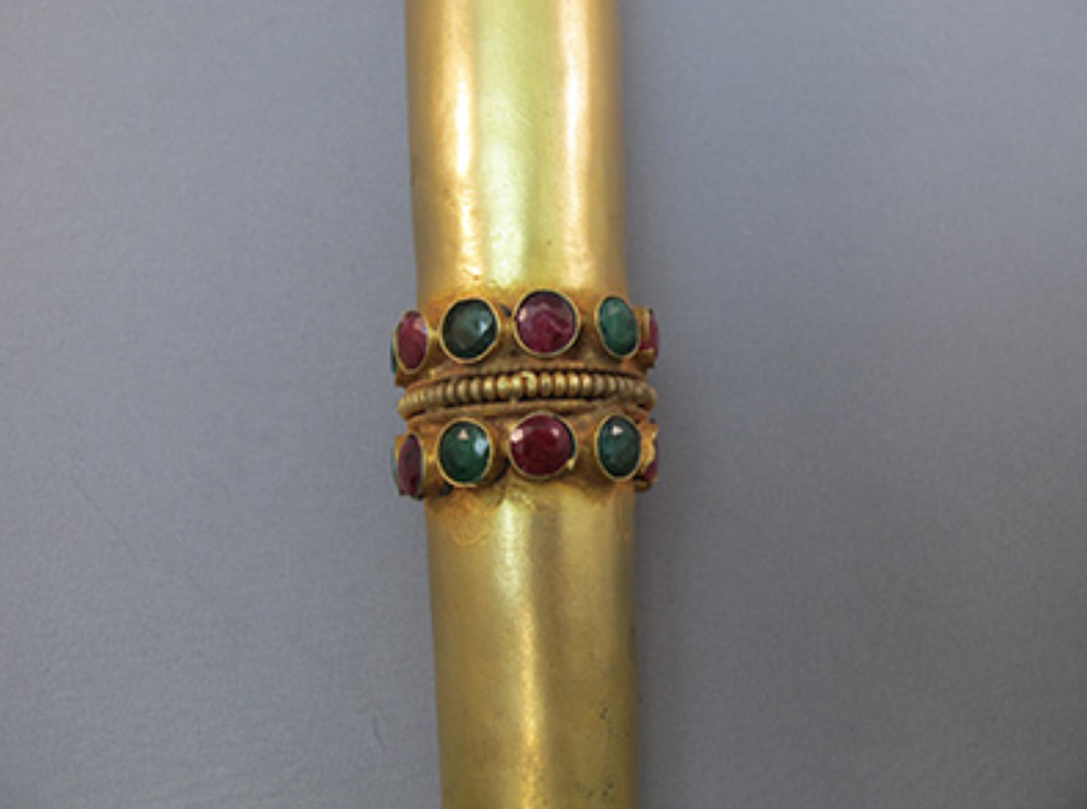 T-W-555 : Tibetan Crystal Skull Scepter Wand