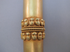 T-W-550 : Fire Gold Himalayan Crystal Skull Scepter Wand