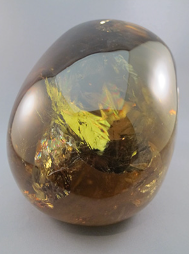 C-L-5239 : Amber Citrine Crystal Skull