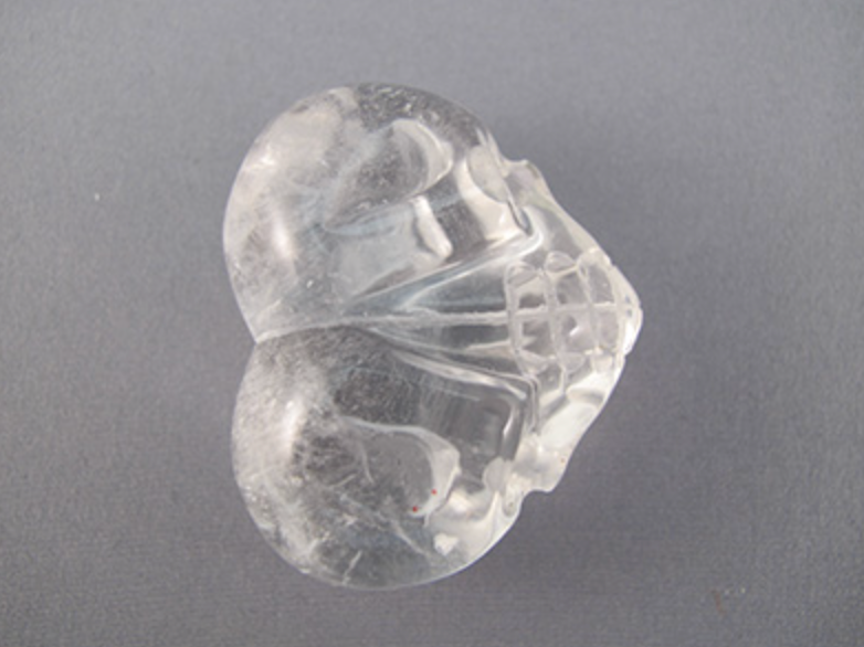 Q-H2H-50-p-r : Heart 2 Heart  Rutilated Quartz Twin Crystal Skull