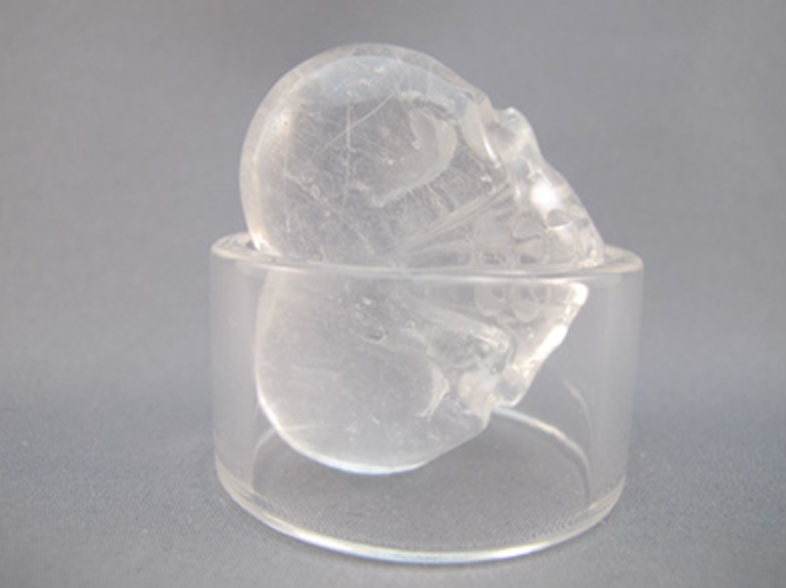 Q-H2H-50-p-r : Heart 2 Heart  Rutilated Quartz Twin Crystal Skull