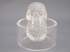 Q-H2H-50-r : Heart 2 Heart Rainbow Quartz Crystal Skull