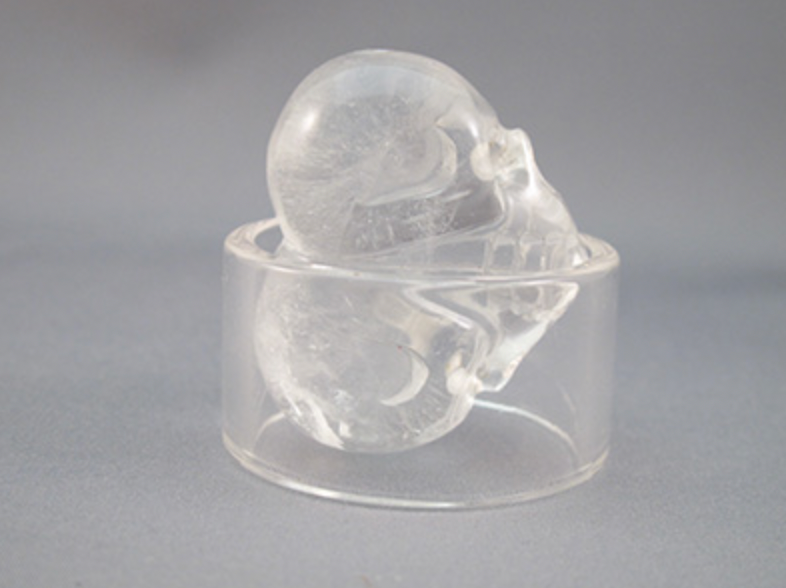 Q-H2H-50 : Heart 2 Heart Quartz Crystal Skull