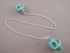 PD-TT-02 : Chinese Turquoise Double Crystal Skull Pendulum