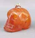 SP-1-CR : Carnelian Crystal Skull Pendant (small)