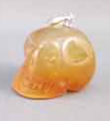 SP-1-CR : Carnelian Crystal Skull Pendant (small)