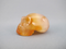 CR-S-25-m : Mayan-Style Carnelian with Chalcedony Crystal Skull