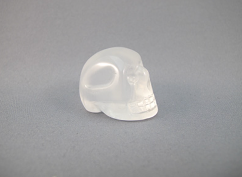 MQ-S-25 : Moon Quartz Crystal Skull
