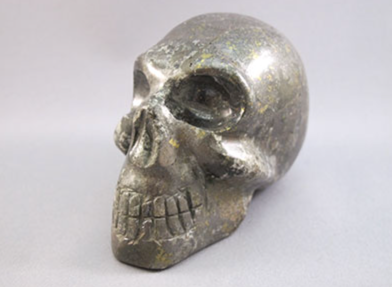 P-M-538 : Chalcopyrite Crystal Skull